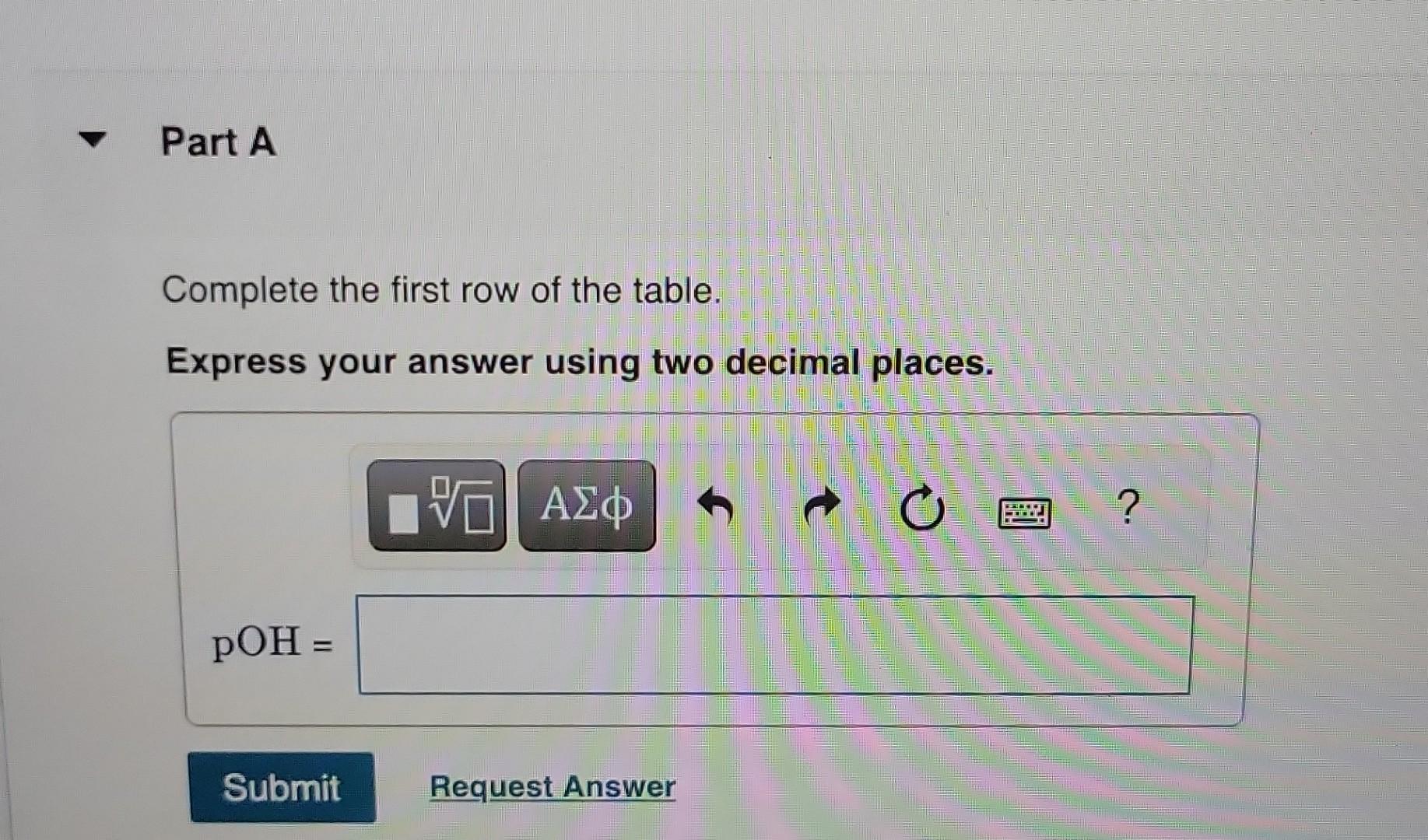 Solved Complete the first row of the table. Express your Chegg