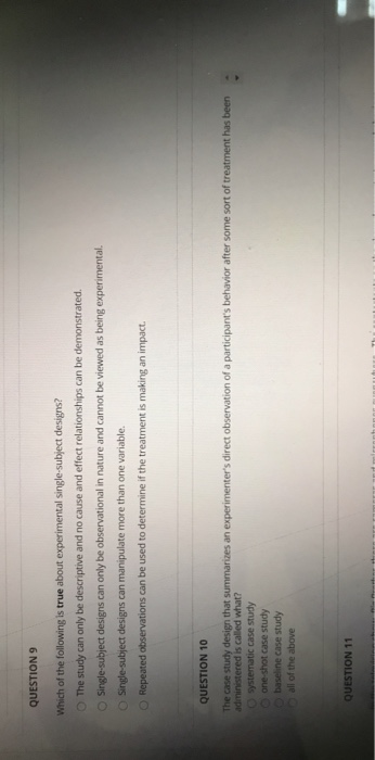 Solved QUESTION 9 Which of the following is true about | Chegg.com