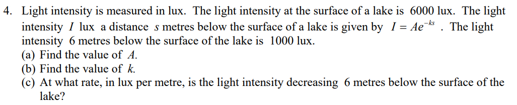 what is light intensity lux