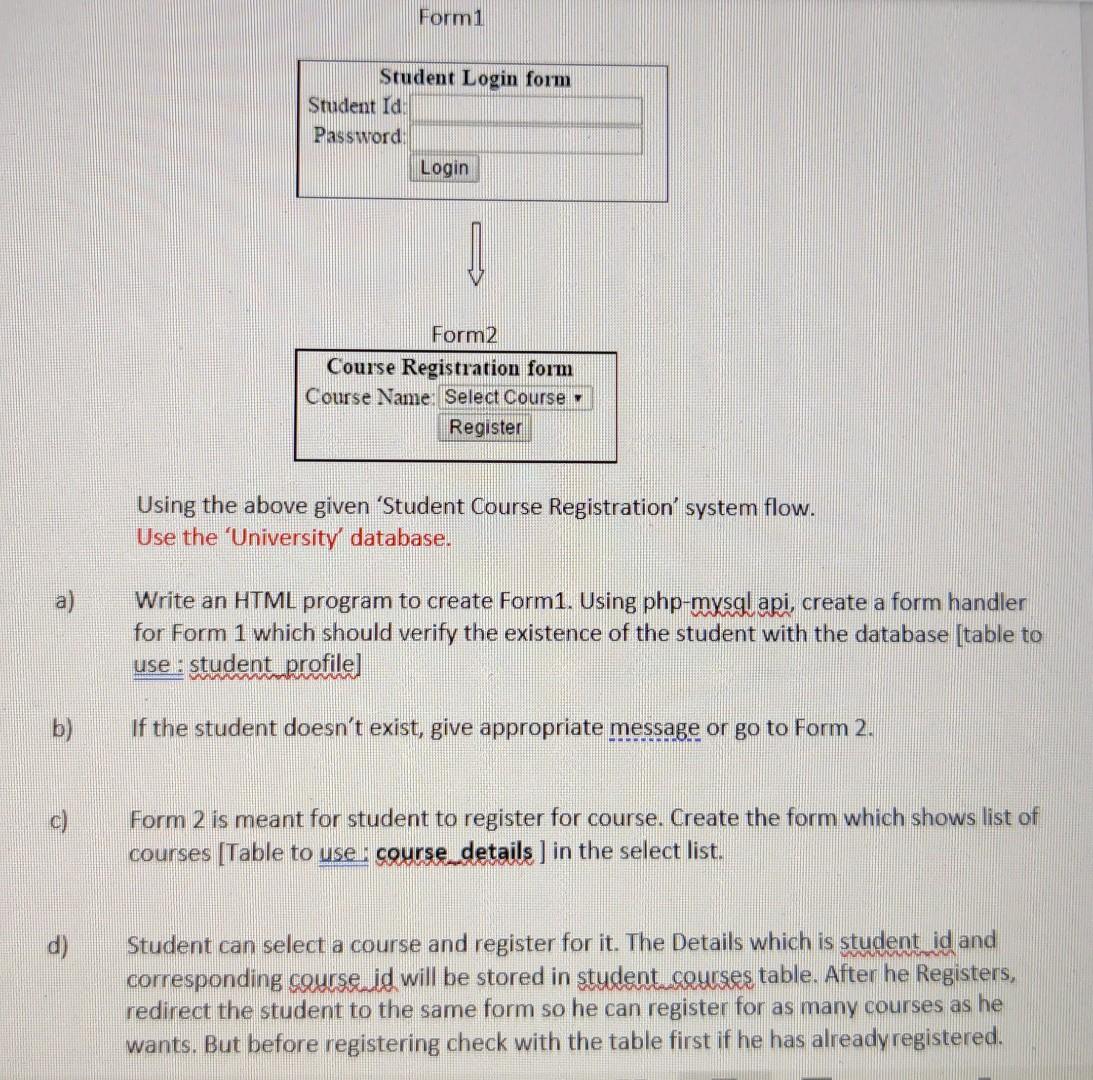 Solved Formi Student Login form Student Id Password Login | Chegg.com