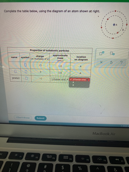 Solved Complete the table below, using the diagram of an | Chegg.com