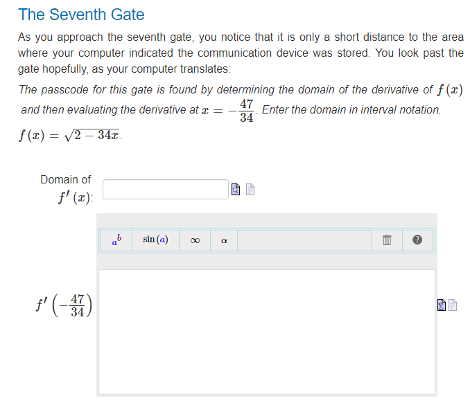 Solved fThe Seventh GateThe Seventh GateAs you approach the | Chegg.com