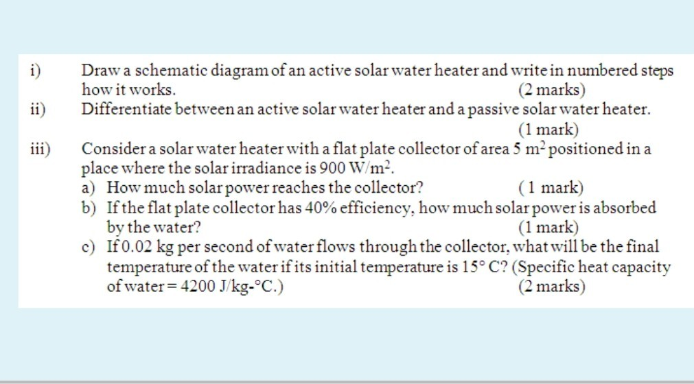 Schematic Process Flow Diagram Of The Solar Water Heating And Space Download Scientific Diagram
