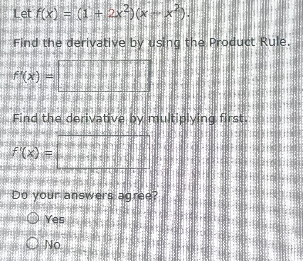 find the derivative of 2x 1 x 2