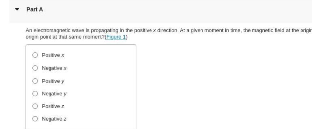 Solved Part AAn electromagnetic wave is propagating in the | Chegg.com
