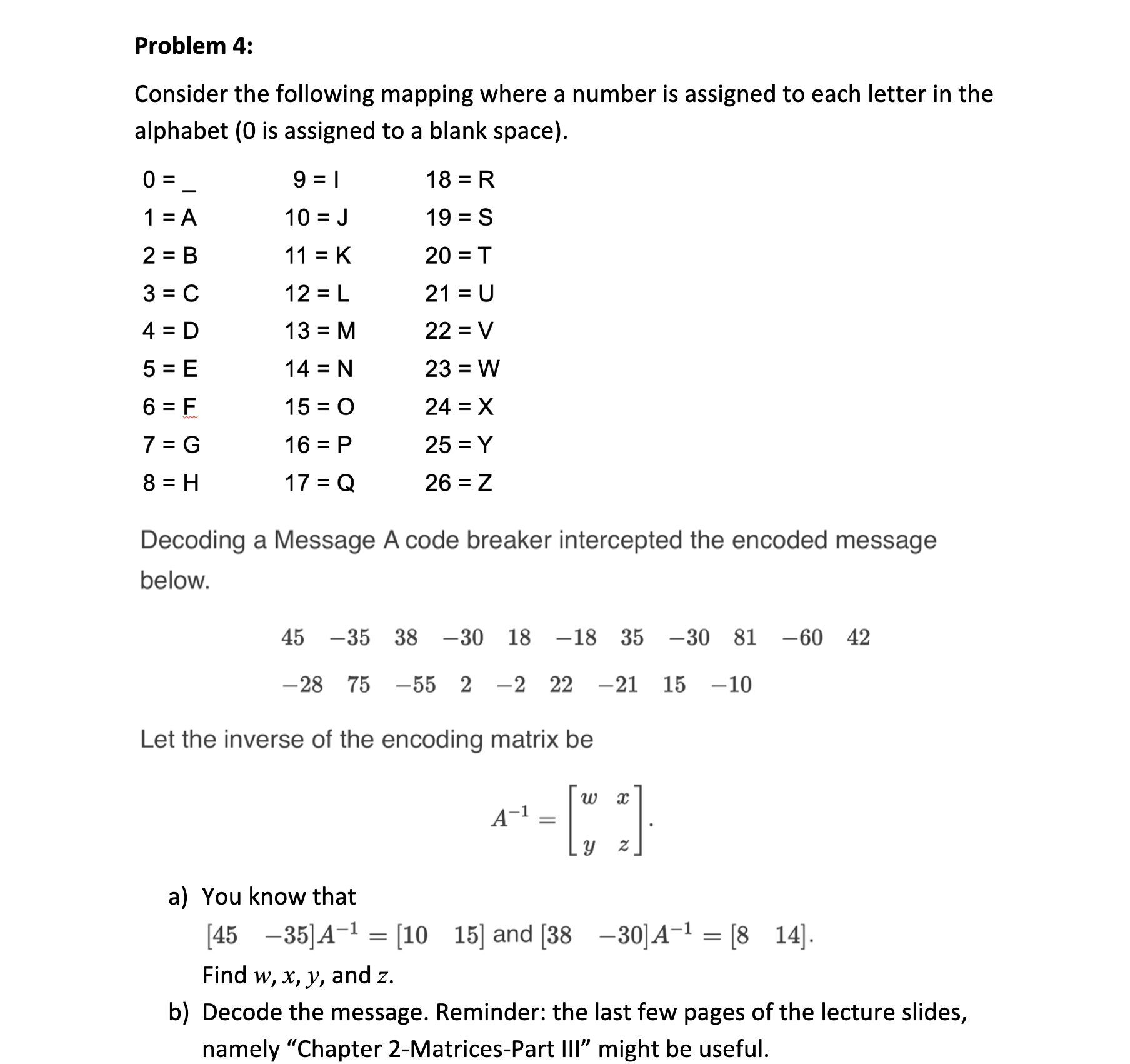 Mapping Notation Question Solved Problem 4:Consider the following mapping where a | Chegg.com