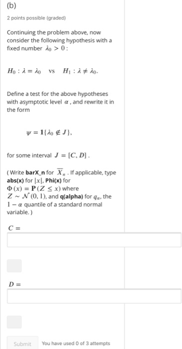 Solved 4. Relating Hypothesis Tests and Confidence intervals | Chegg.com