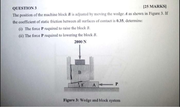 Solved QUESTION 3 [25 MARKS The Position Of The Machine | Chegg.com