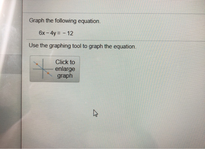 graph the equation y 12x − 6