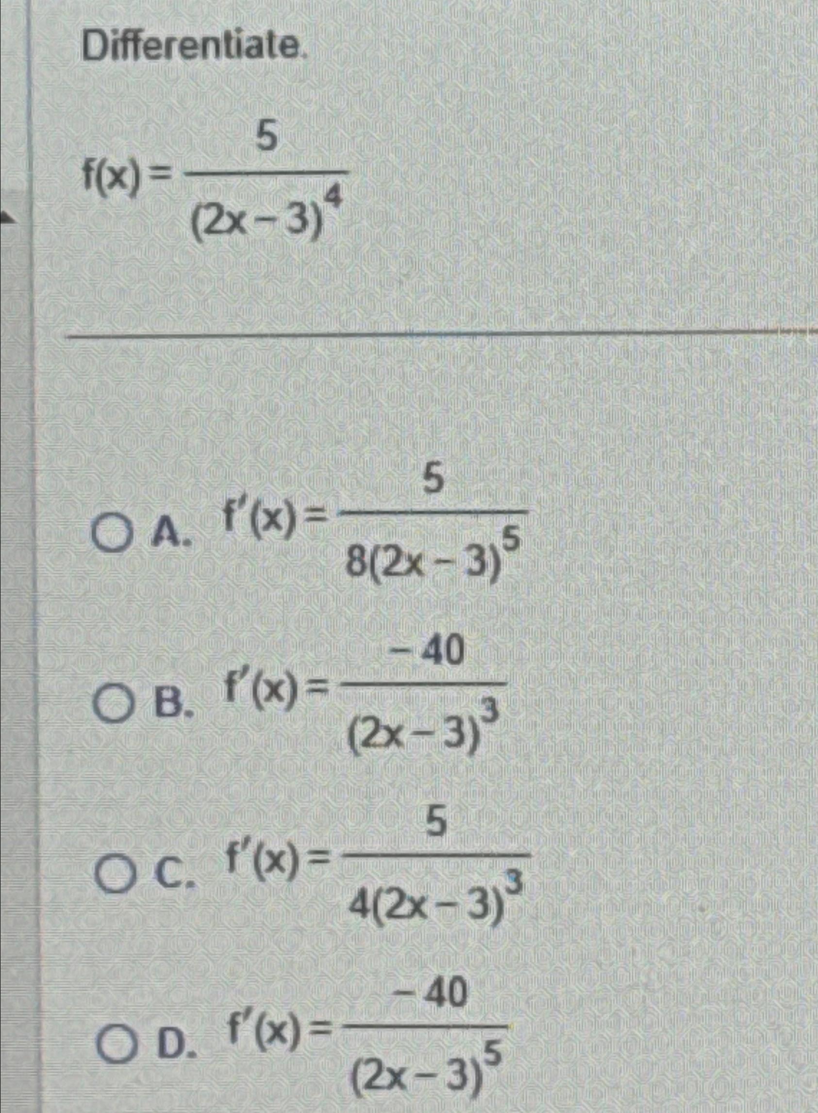 f x )= 3x 3 2ax 2 4x 5a