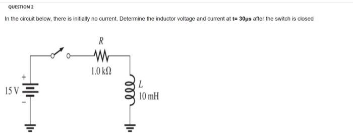 Solved In the circuit below, there is initially no current. | Chegg.com