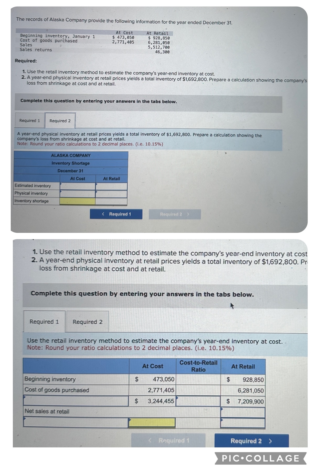 Solved A). ﻿Use the retail inventory method to estimate the | Chegg.com