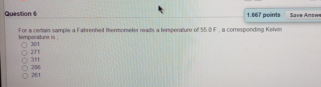 Solved Question 6 1.667 points Save Answe For a certain | Chegg.com