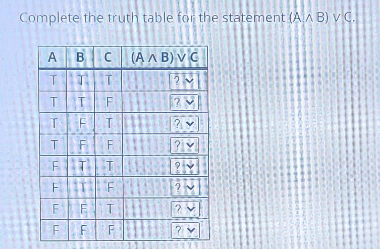 Solved Complete the truth table for the statement Q∧∼R. | Chegg.com