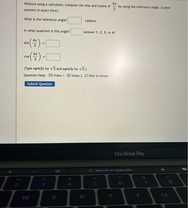 Solved The terminal side of angle A in standard position | Chegg.com