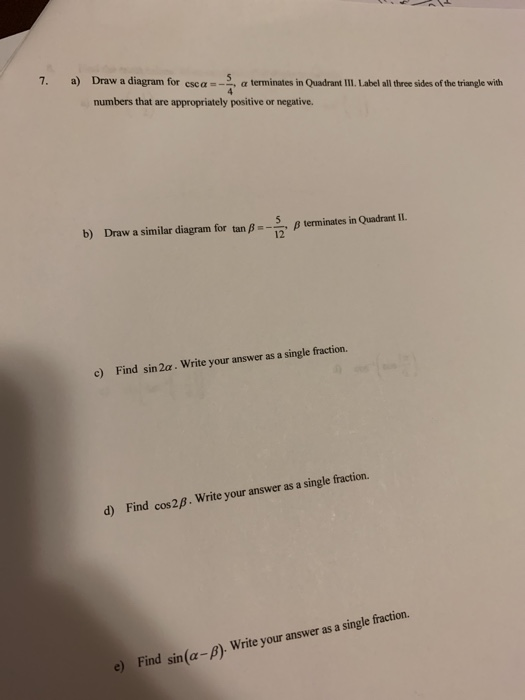 Solved 7. a) Draw a diagram for esca -2 a terminates in | Chegg.com