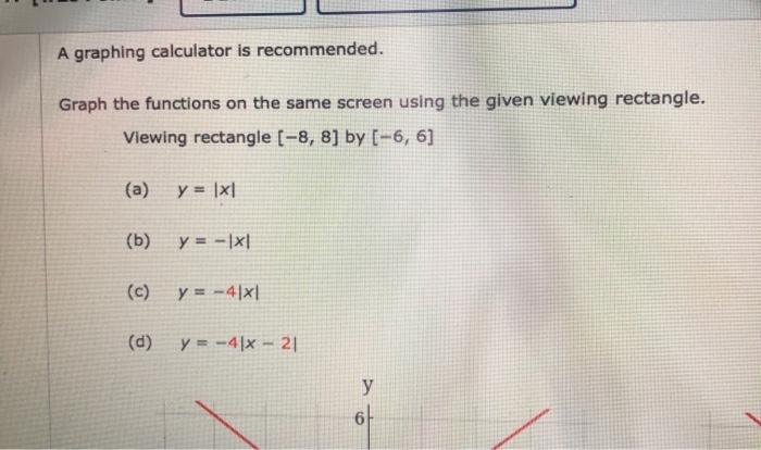 Solved A Graphing Calculator Is Recommended. Graph The | Chegg.com