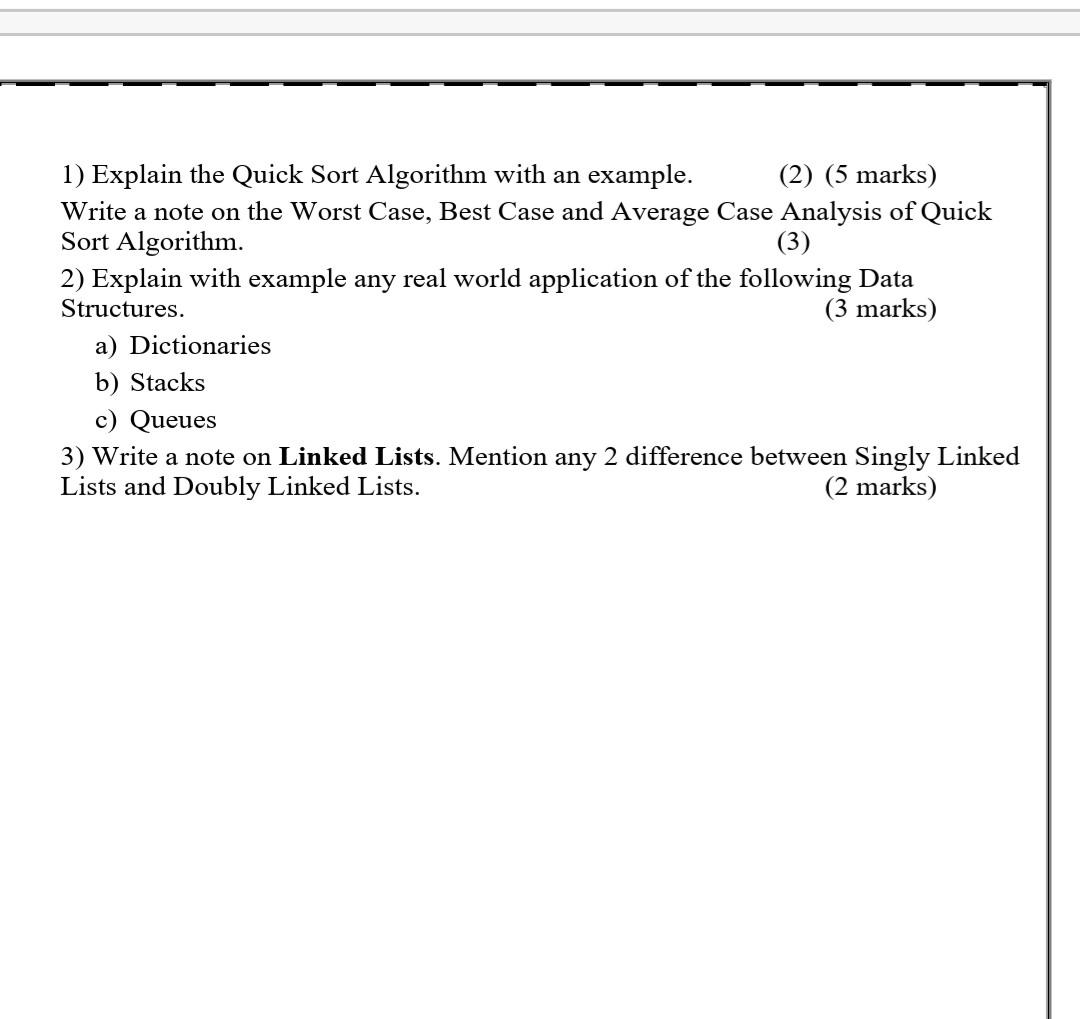 solved-1-explain-the-quick-sort-algorithm-with-an-example-chegg