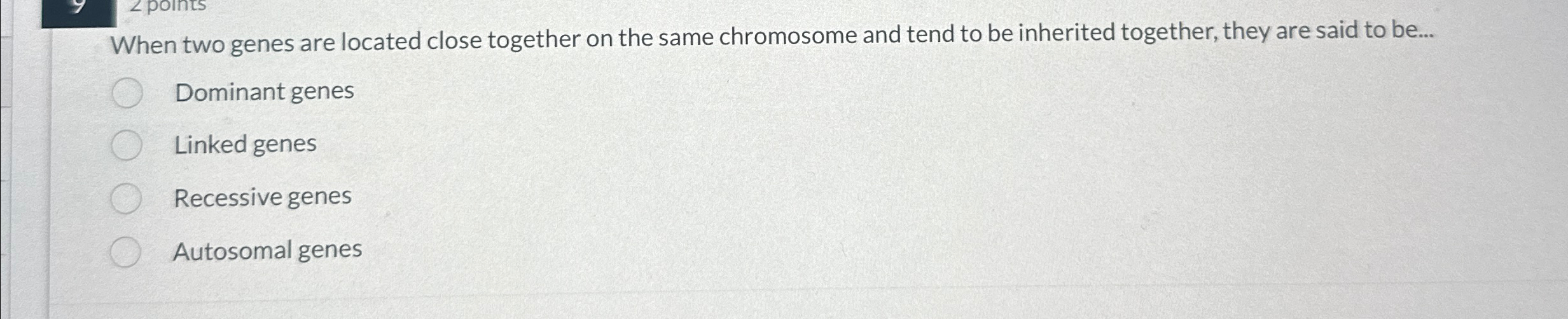 Solved When two genes are located close together on the same | Chegg.com