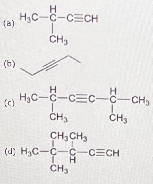 Solved Assign an IUPAC name to each of the following | Chegg.com