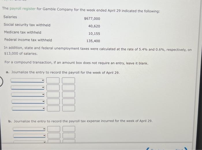 solved-the-payroll-register-for-gamble-company-for-the-week-chegg