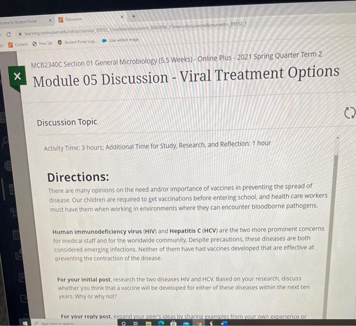 Solved Discussion to Student Portal learning | Chegg.com