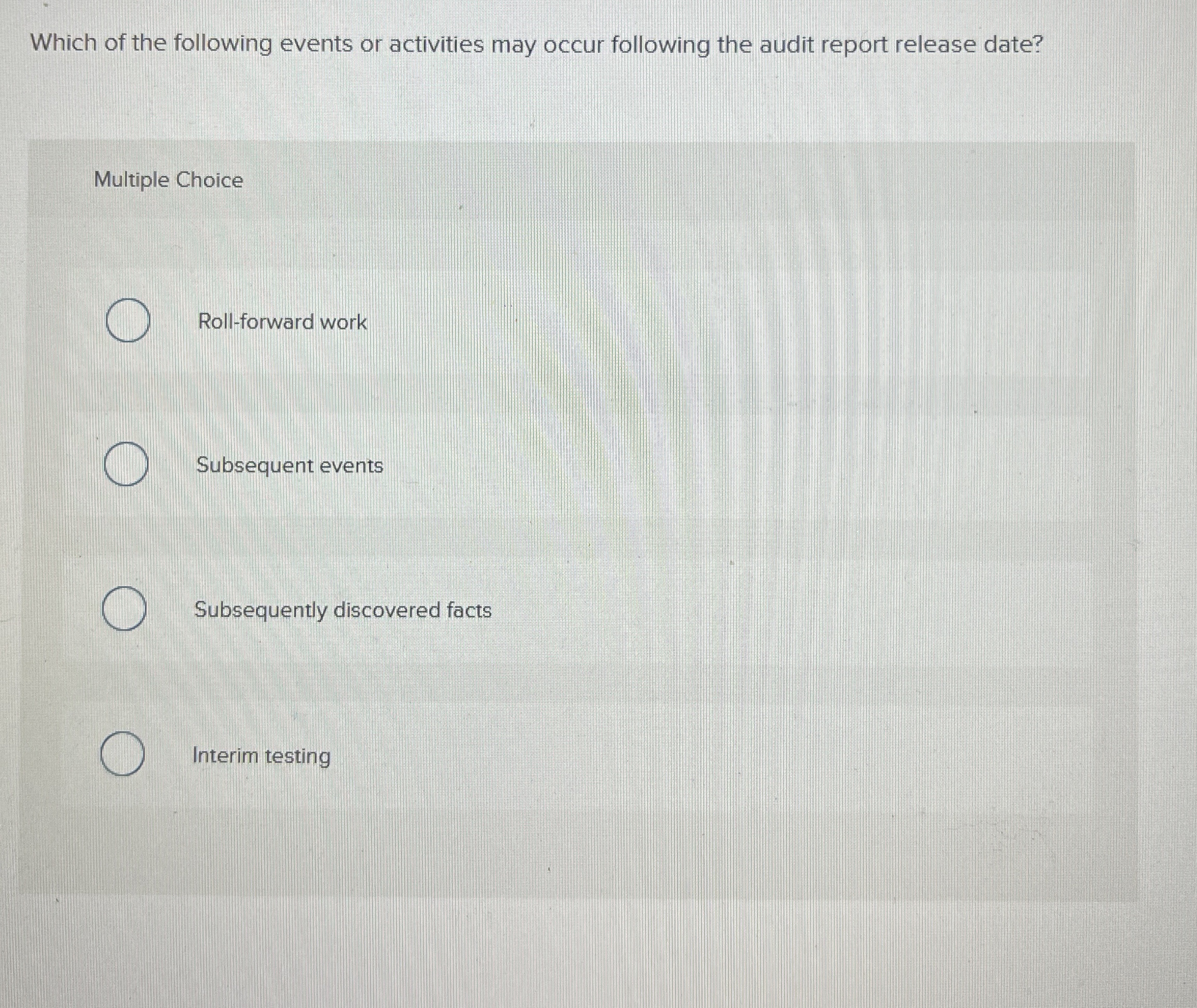 Solved Which of the following events or activities may | Chegg.com