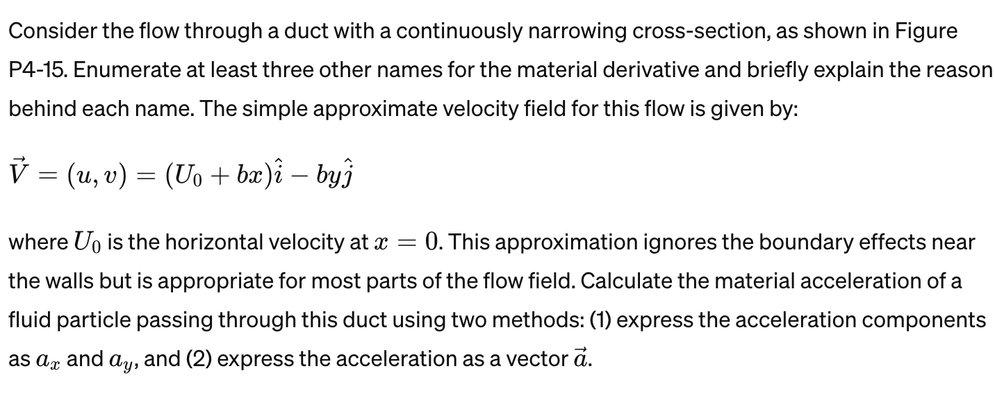 Solved Consider the flow through a duct with a continuously | Chegg.com