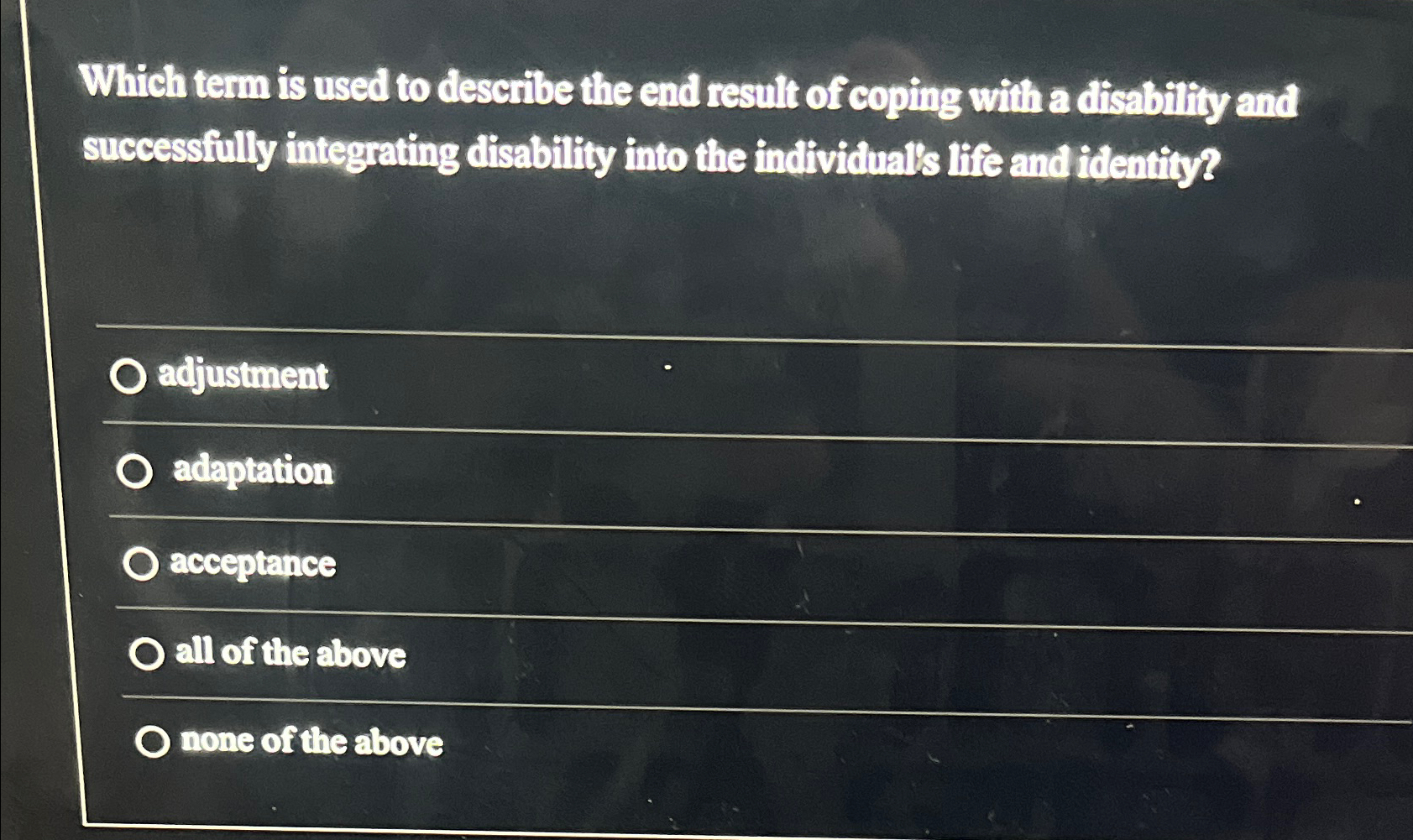 Solved Which term is used to describe the end result of | Chegg.com