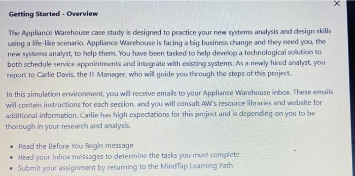 appliance warehouse case study