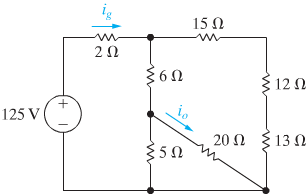 Solved Find io and ig in the circuit shown. | Chegg.com