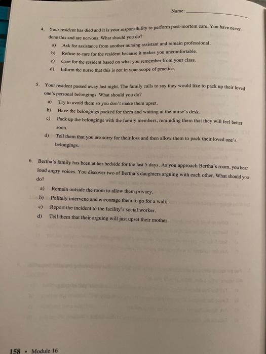 Solved 16.E Choose the best response to the following | Chegg.com
