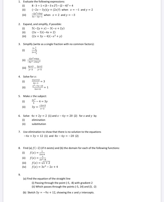 Solved 1 Evaluate The Following Expressions 8 3 1 3 3 X Chegg Com