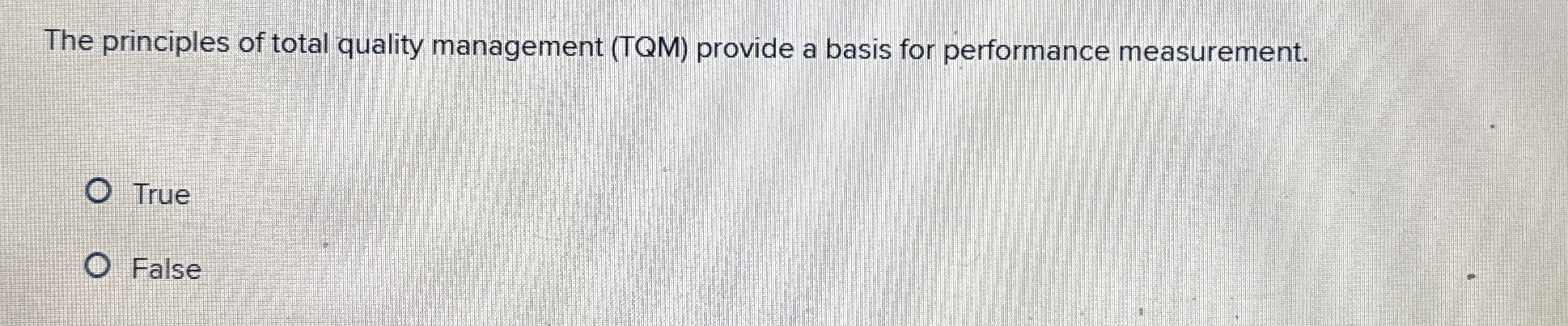 Solved The principles of total quality management (TQM) | Chegg.com