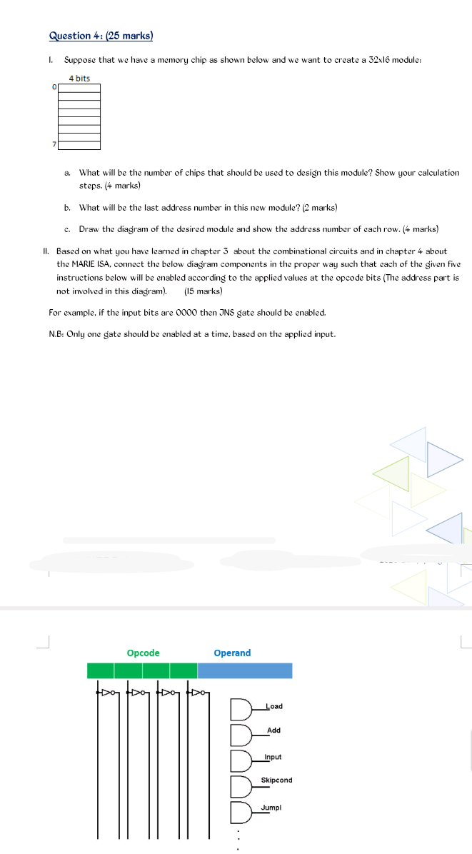 Solved Question 4: (25 marks) I. Suppose that we have a | Chegg.com