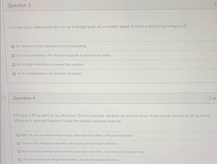 [Solved] A hockey puck slides across the ice, on a straigh