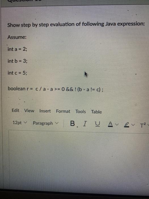Solved Show step by step evaluation of following Java | Chegg.com