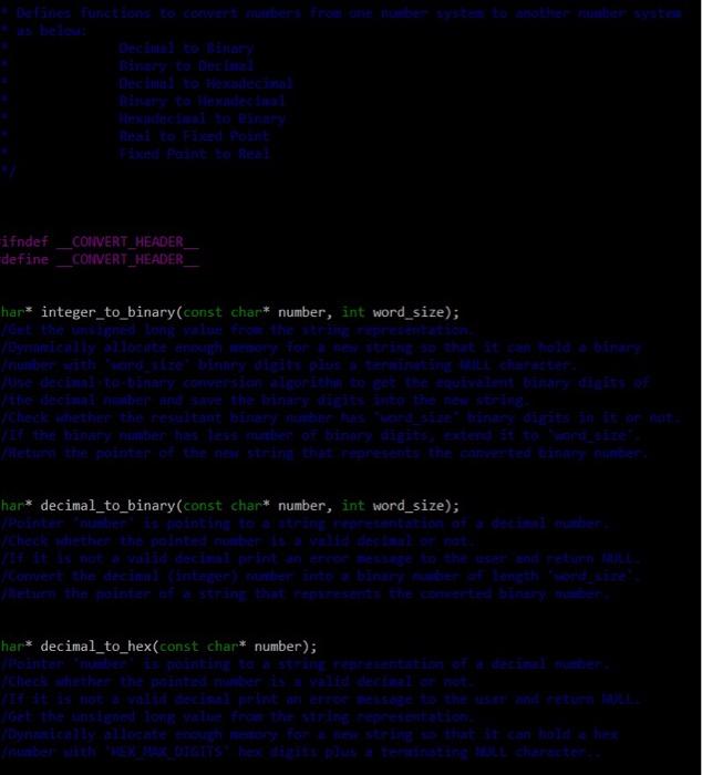 Solved have to write the code for the given segments in C | Chegg.com