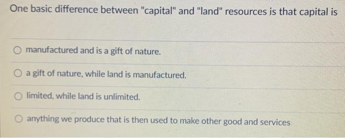 Solved One basic difference between 