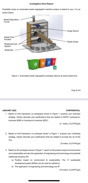 Solved Investigative Short Report Feasibility study on | Chegg.com