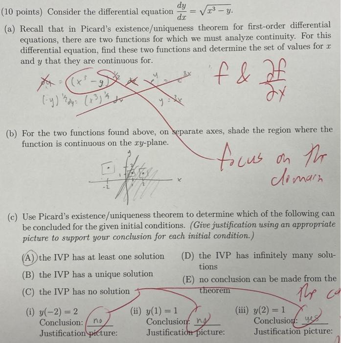 Solved 10 points) Consider the differential equation | Chegg.com