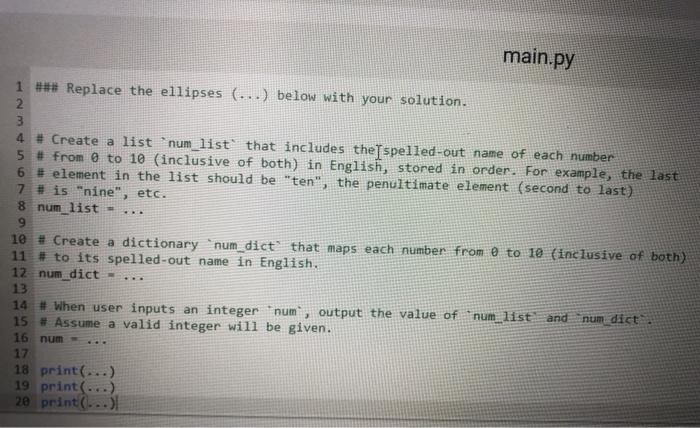 Solved Using python 3. Ex: If input is 5Output = Index Value | Chegg.com