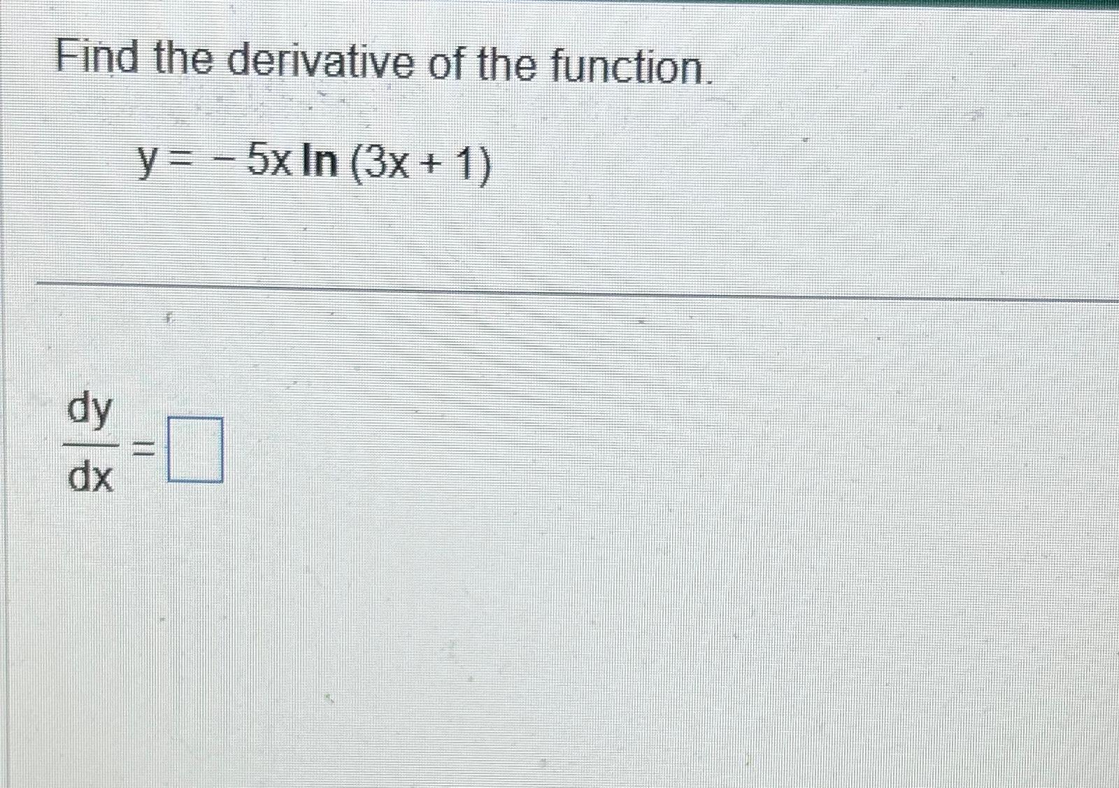 solved-find-the-derivative-of-the-chegg