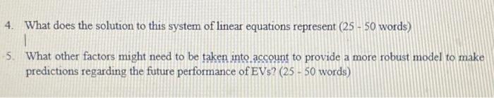 Solved 1. Type the linear model equations for the | Chegg.com