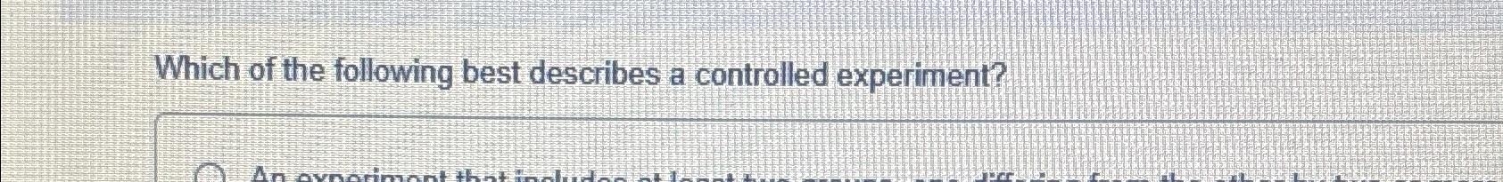 which of the following best describes a variable in an experiment