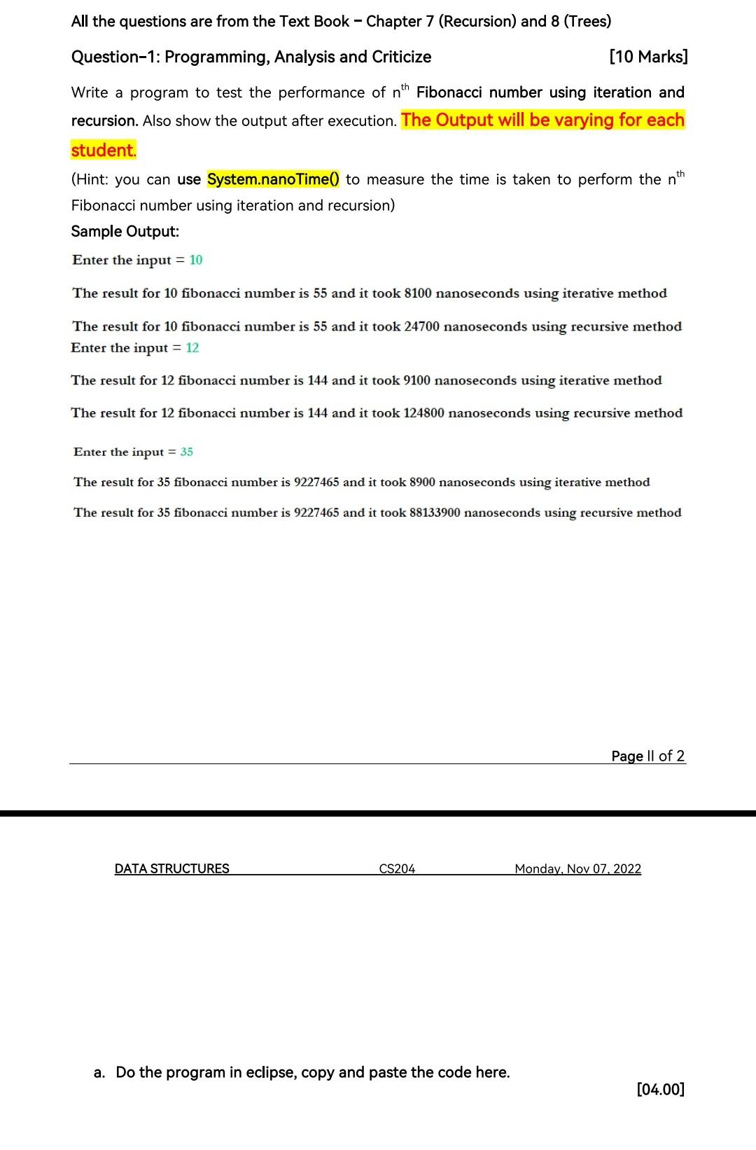 Solved All the questions are from the Text Book - Chapter 7 | Chegg.com