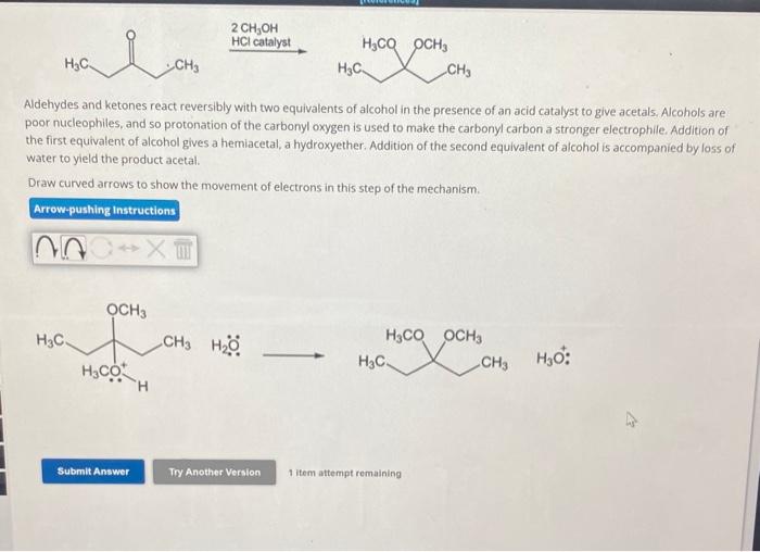 Solved Aldehydes and ketones react reversibly with two | Chegg.com