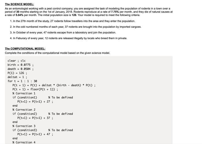 Solved The SCIENCE MODEL: As an entomologist working with a | Chegg.com