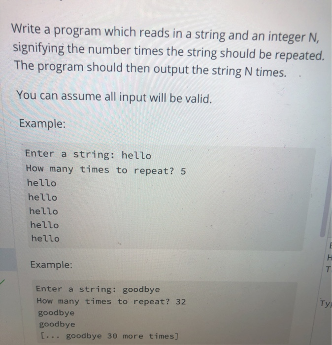 Solved Write a program which reads in a string and an | Chegg.com