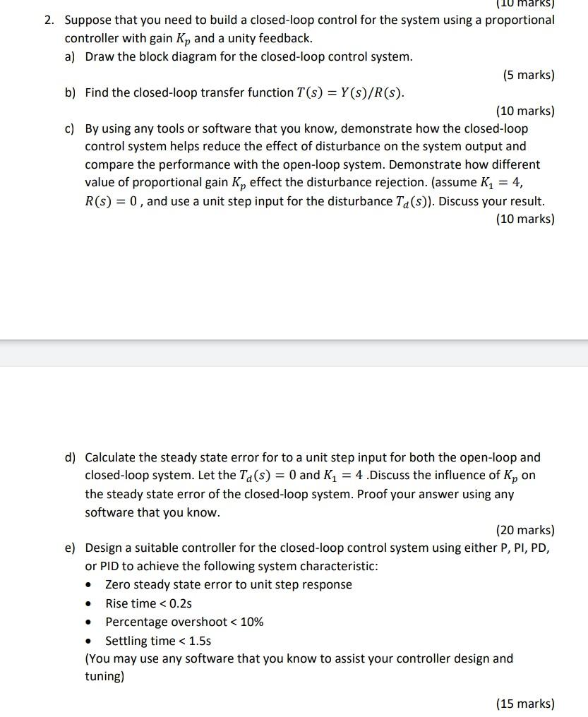 Solved (10 marks) 2. Suppose that you need to build a | Chegg.com